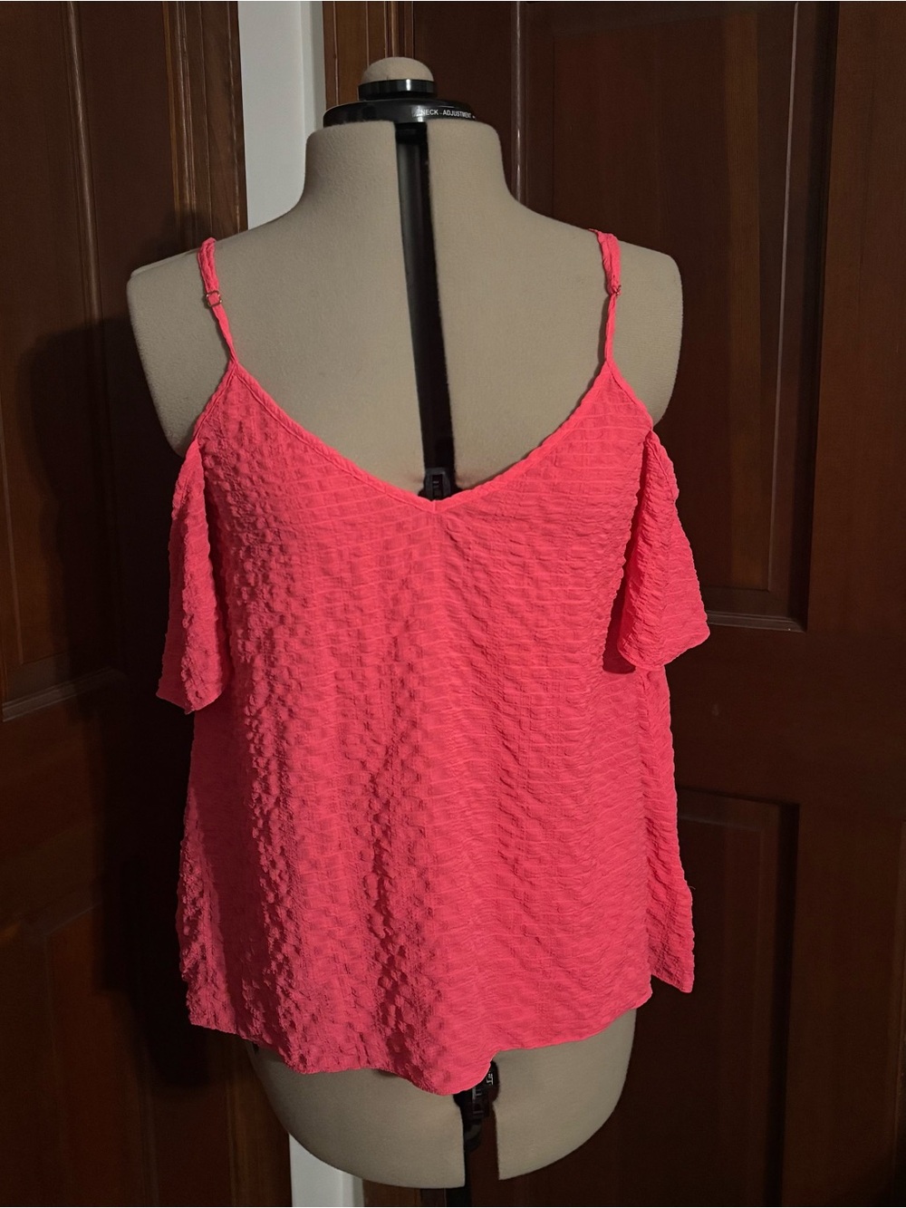 Lilly Pulitzer Hot Pink Cold-Shoulder Textured Cami - Picture 3 of 6